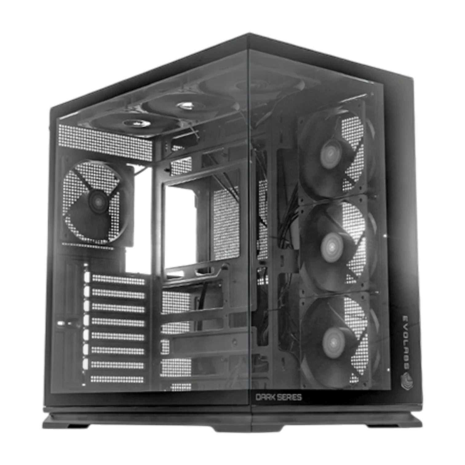GABINETE EVOLABS LUMA X DARK 4 FAN