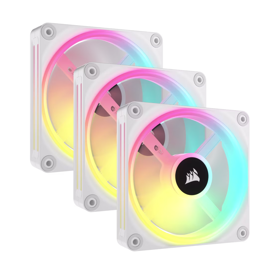 FAN CORSAIR QX120 ICUE LINK TRIPLE PACK WHITE