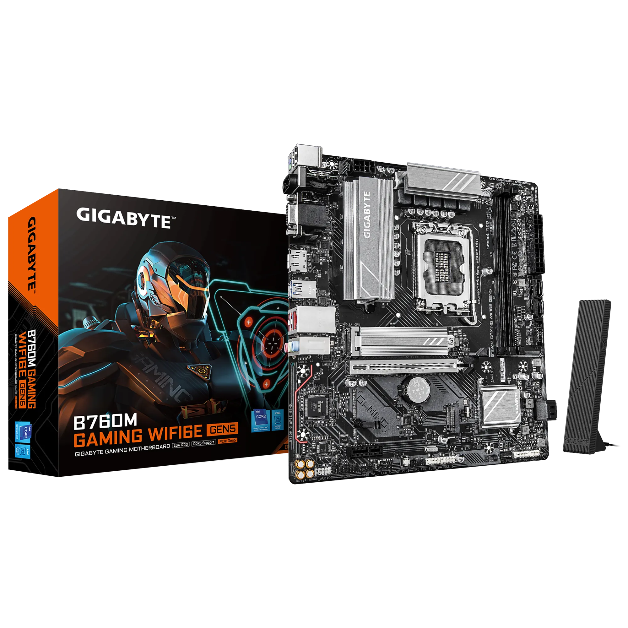 MOTHERBOARD GIGABYTE B760M GAMING WIFI6E DDR5 LGA1700 WIFI