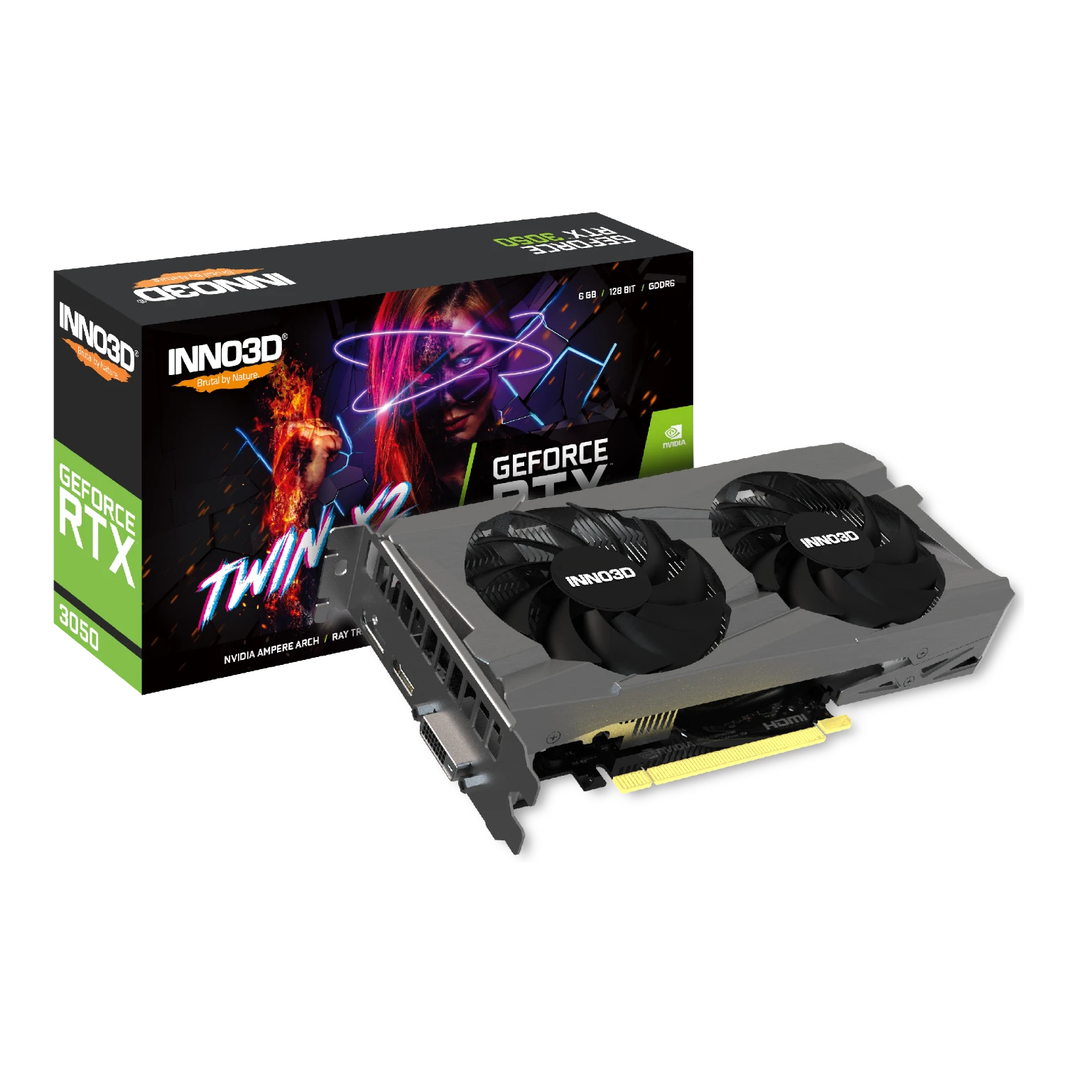 PLACA DE VIDEO INNO3D RTX 3050 TWIN X2 6GB GDDR6