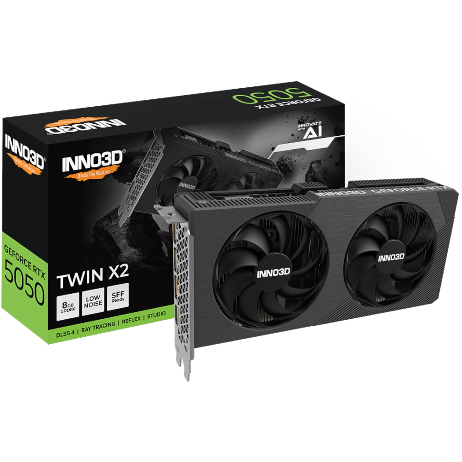 PLACA DE VIDEO INNO3D RTX 5050 TWIN X2 8GB GDDR7