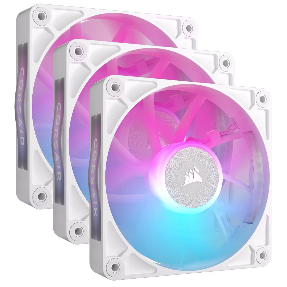 FAN CORSAIR RX120 LINK RGB TRIPLE PACK WHITE