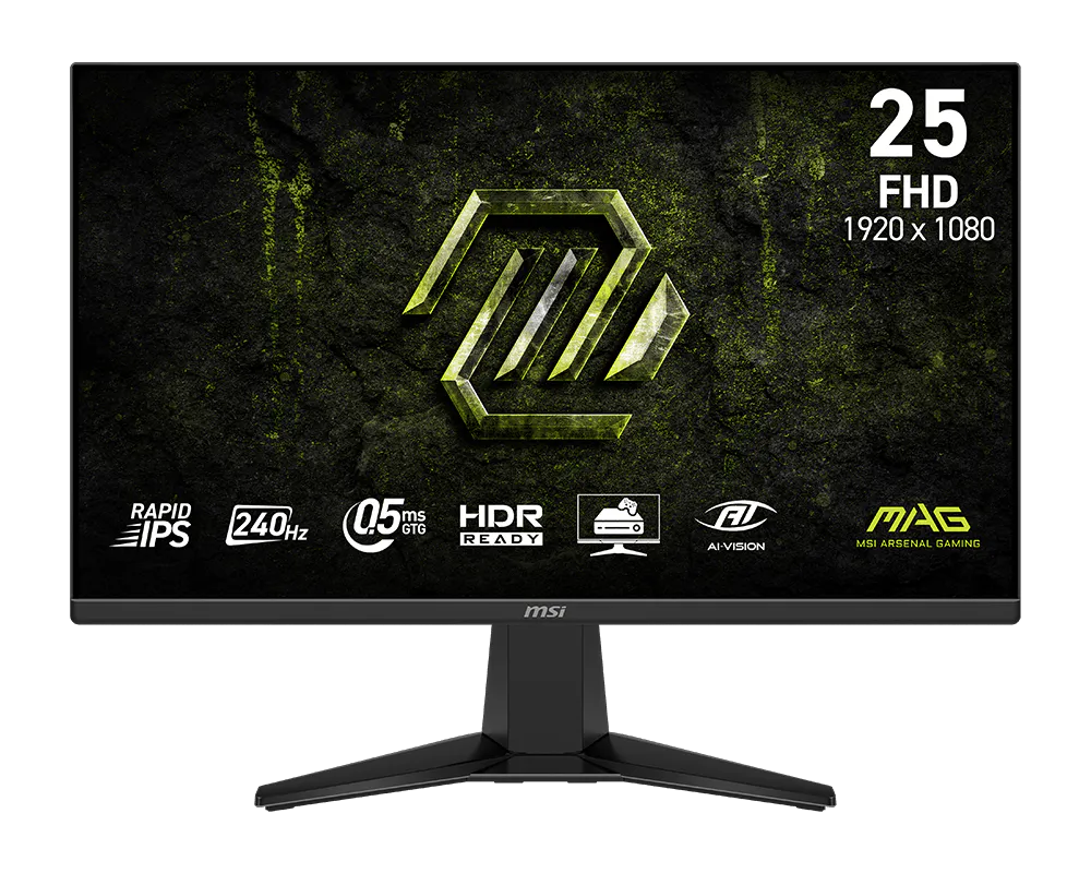 MONITOR MSI MAG 255F X24 25" FHD 240HZ IPS