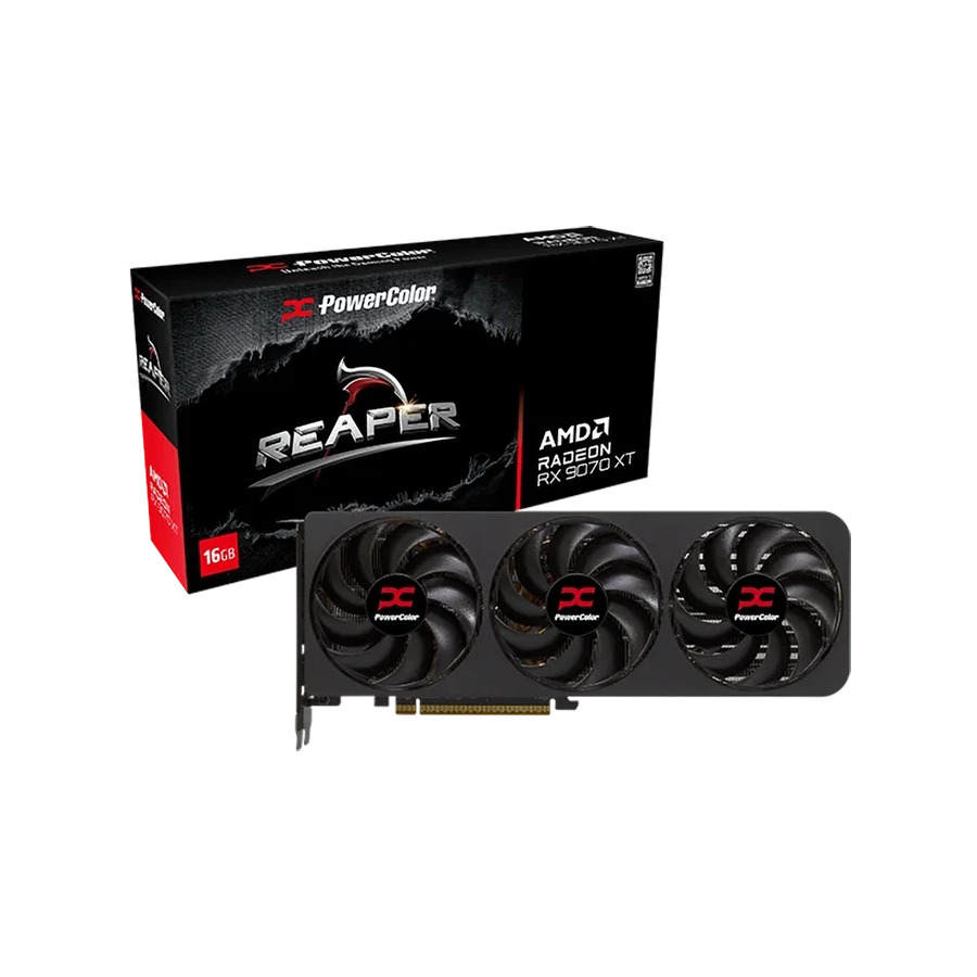 PLACA DE VIDEO POWERCOLOR RX 9070 XT REAPER 16GB GDDR6