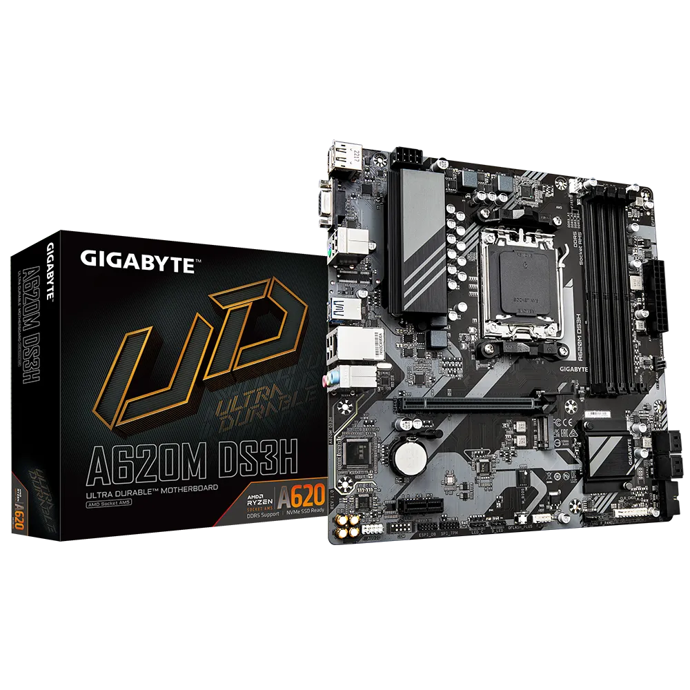 MOTHERBOARD GIGABYTE A620M DS3H DDR5 AM5