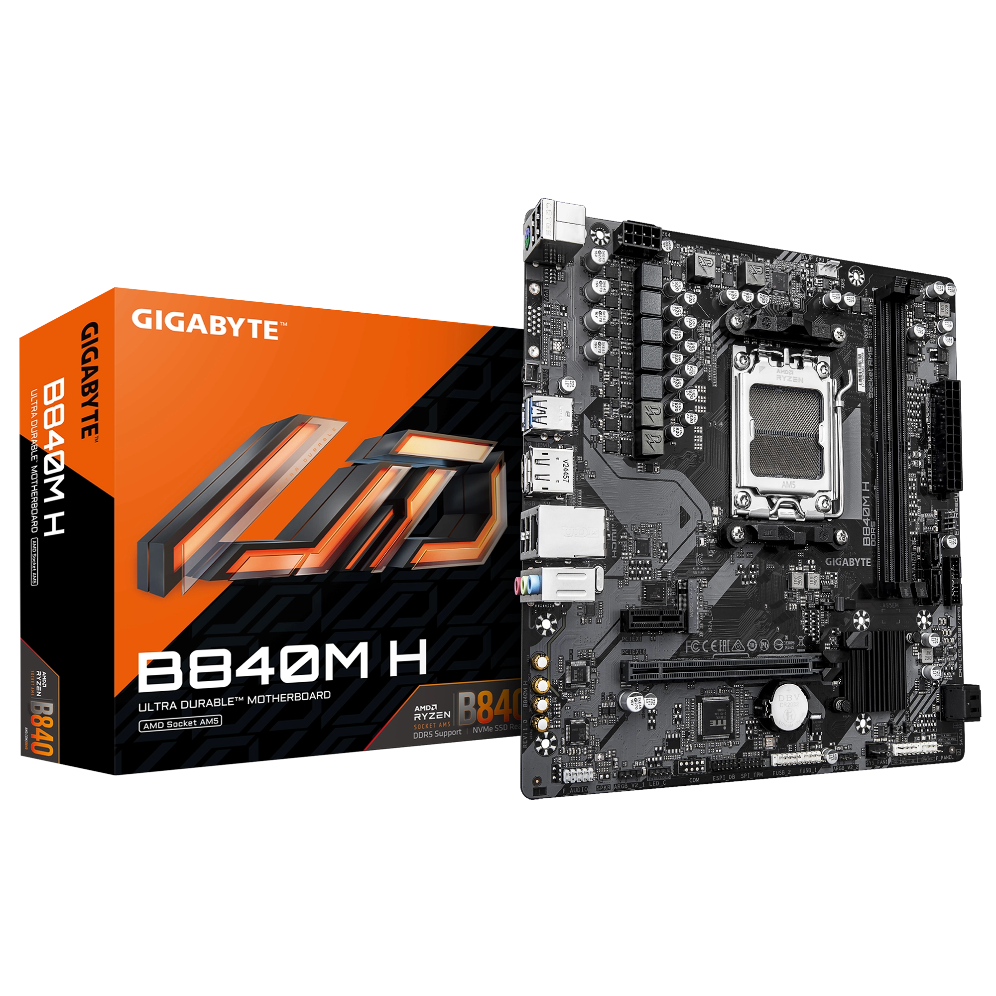 MOTHERBOARD GIGABYTE B840M H DDR5 AM5