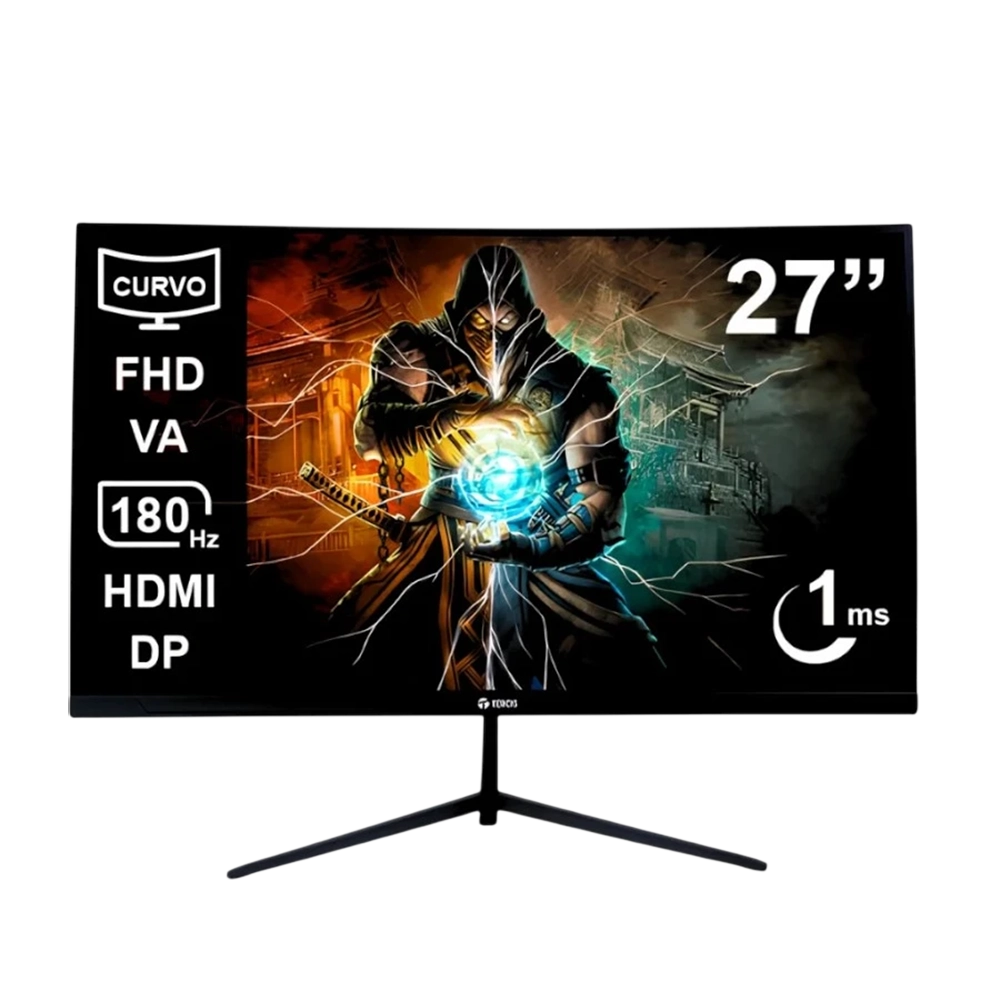 MONITOR CURVO TEROS 27" TE-2787G GAMING 180HZ FHD VA