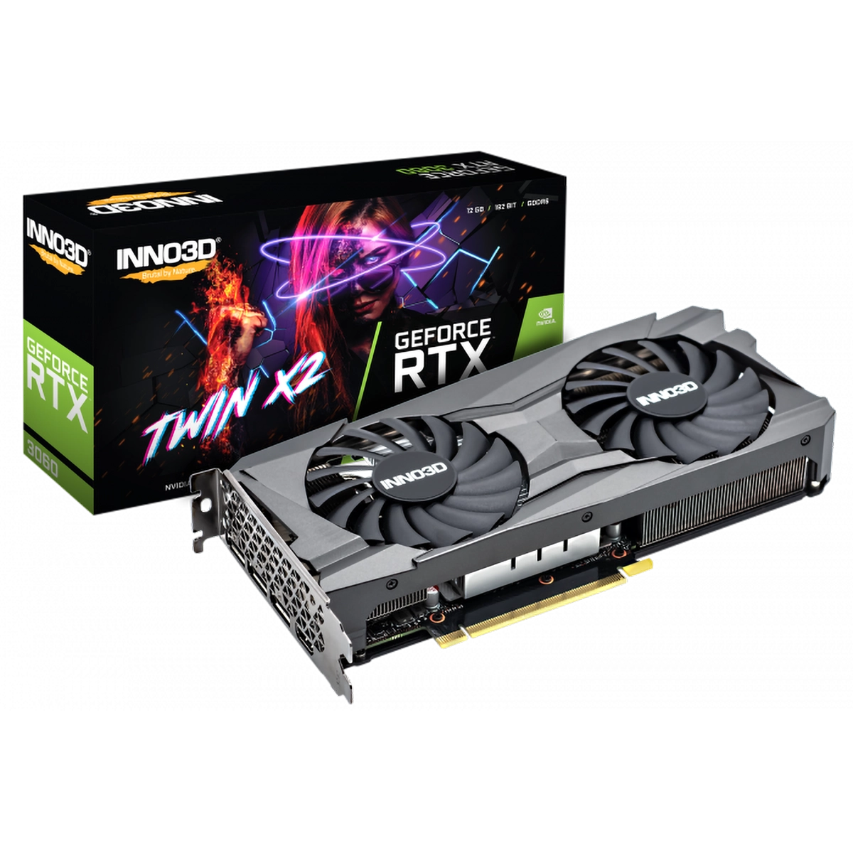 PLACA DE VIDEO INNO3D RTX 3060 TWIN X2 12GB GDDR6