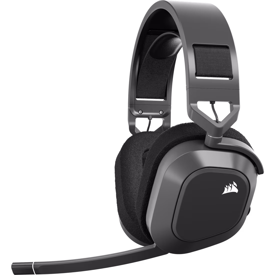 AURICULARES CORSAIR HS80 RGB WIRELESS STEEL GRAY