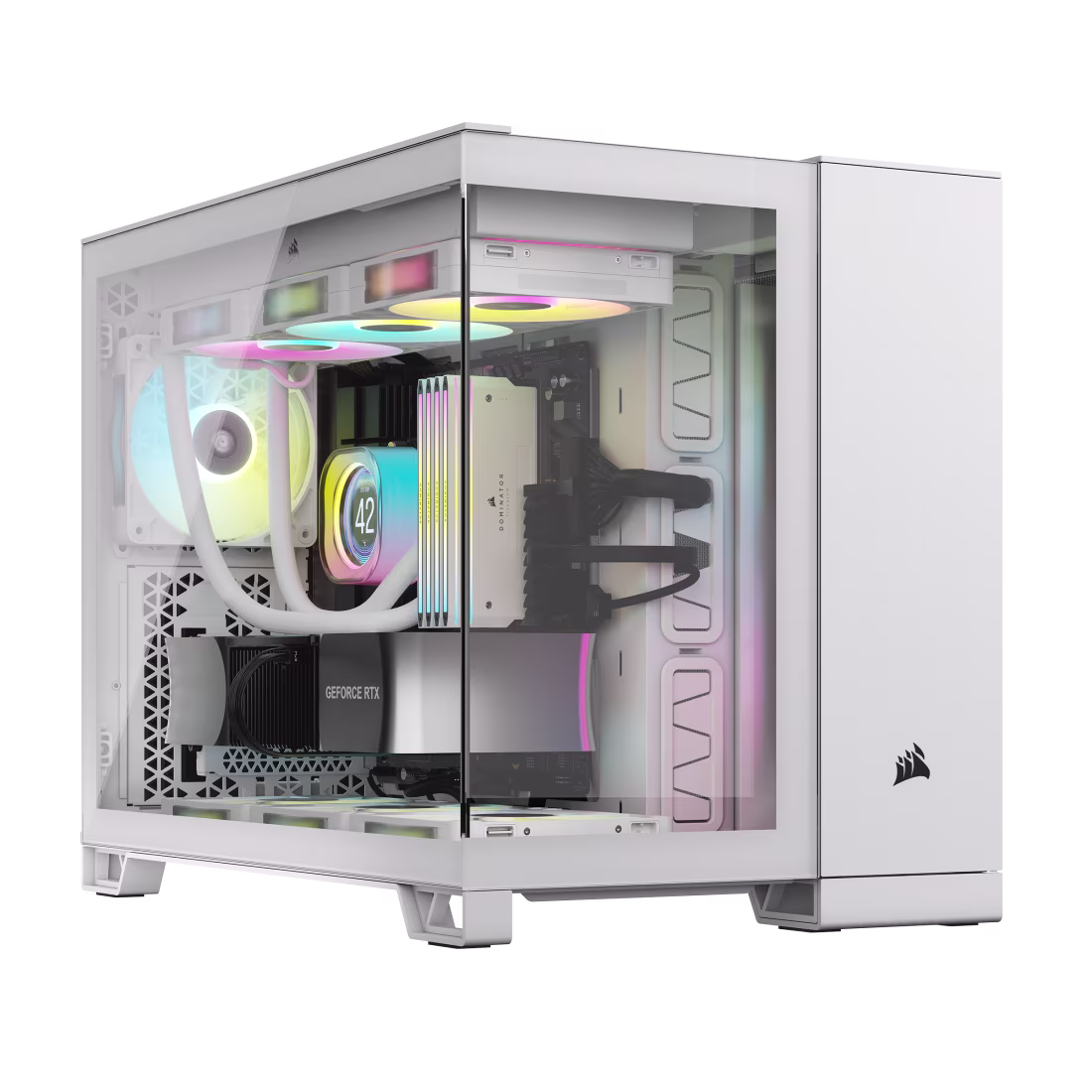 GABINETE CORSAIR 2500X RGB WHITE
