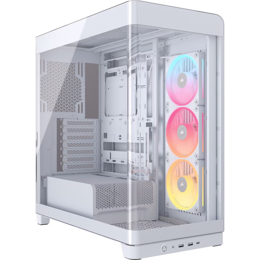 GABINETE CORSAIR FRAME 4500X LX-R ARGB WHITE