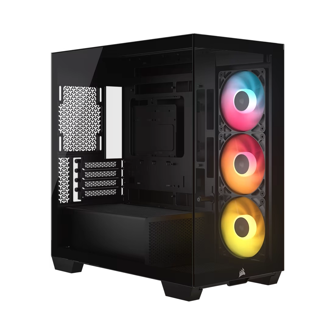 GABINETE CORSAIR 2800X RS-R ARGB PANORAMIC GLASS BLACK MICRO-ATX