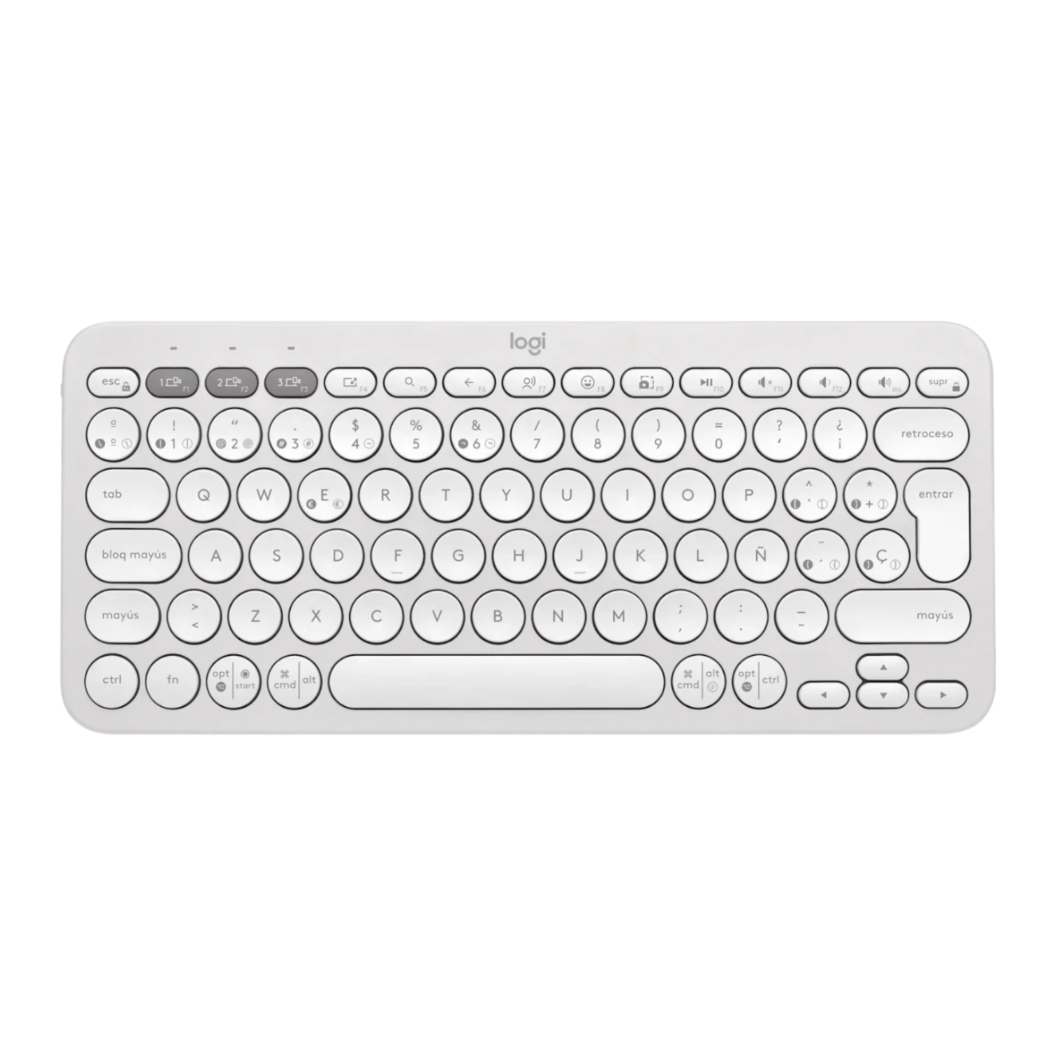 TECLADO LOGITECH PEBBLE 2 K380S WIRELESS WHITE