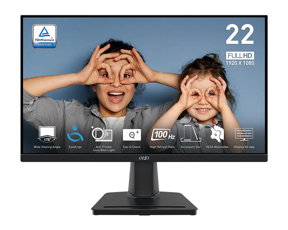 MONITOR MSI PRO MP225V 22" FHD 100HZ VA