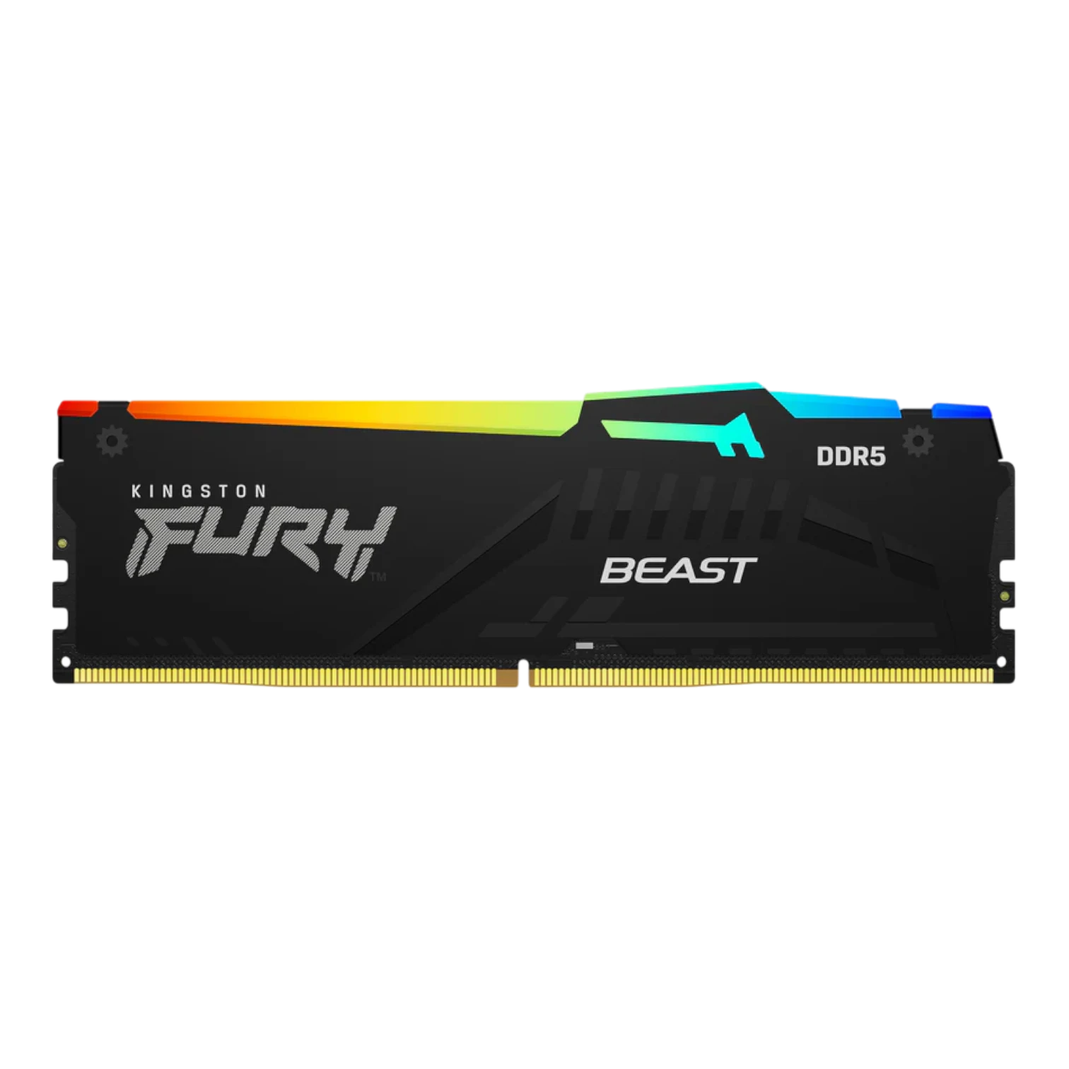MEMORIA RAM KINGSTON 16GB DDR5 5600 MHZ FURY BEAST RGB BLACK