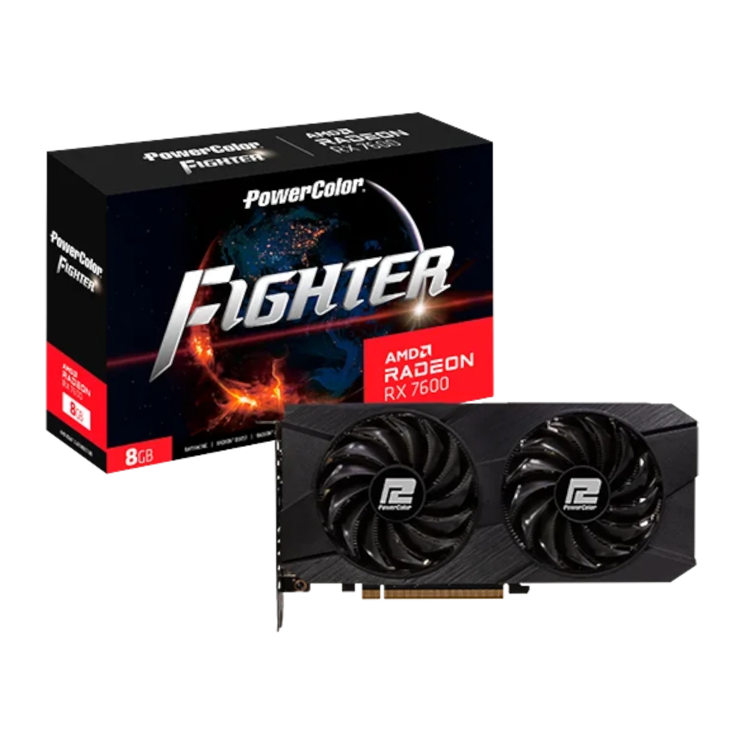 PLACA DE VIDEO POWERCOLOR RX 7600 FIGHTER 8GB GDDR6