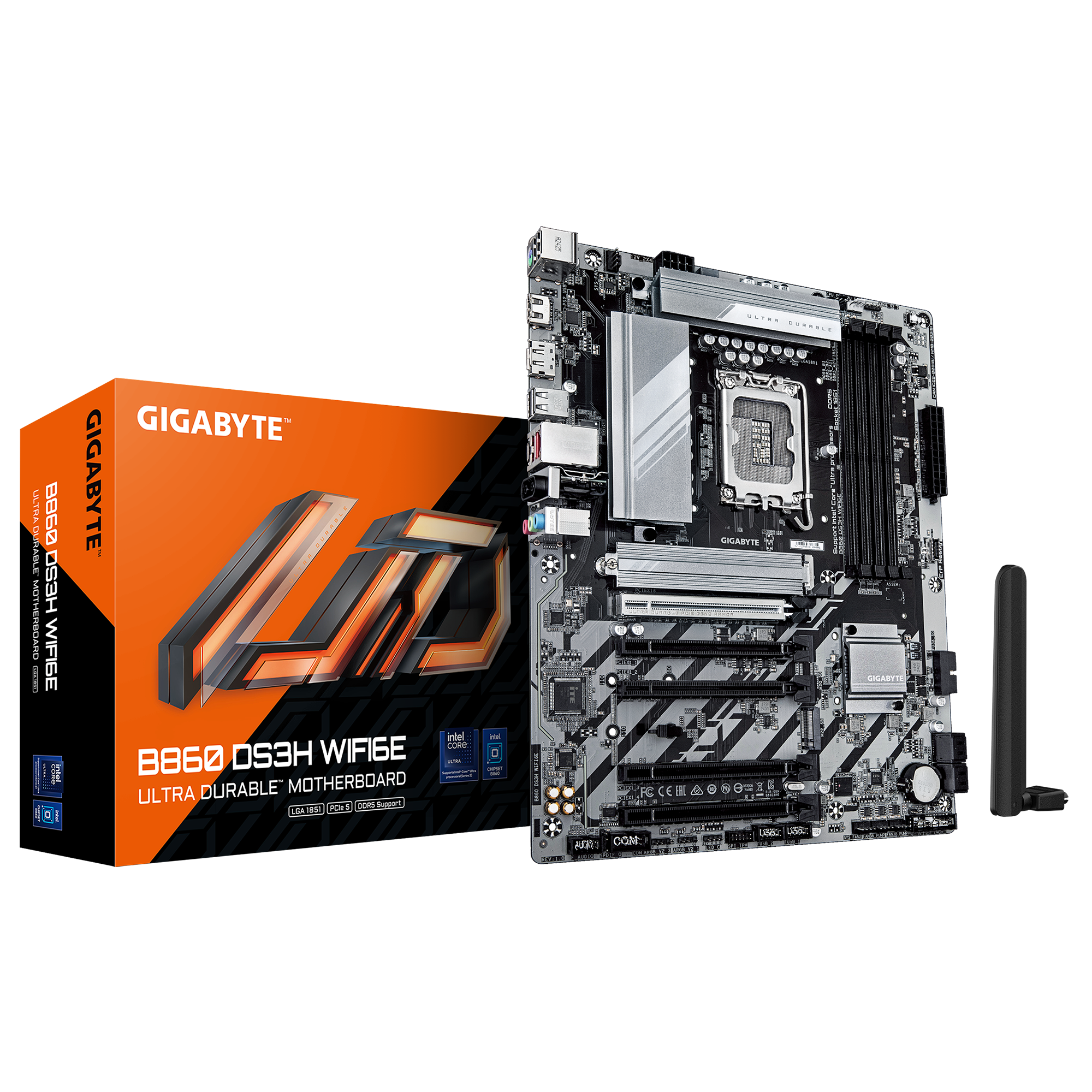 MOTHERBOARD GIGABYTE B860 DS3H WIFI6E DDR5 LGA1851 WIFI