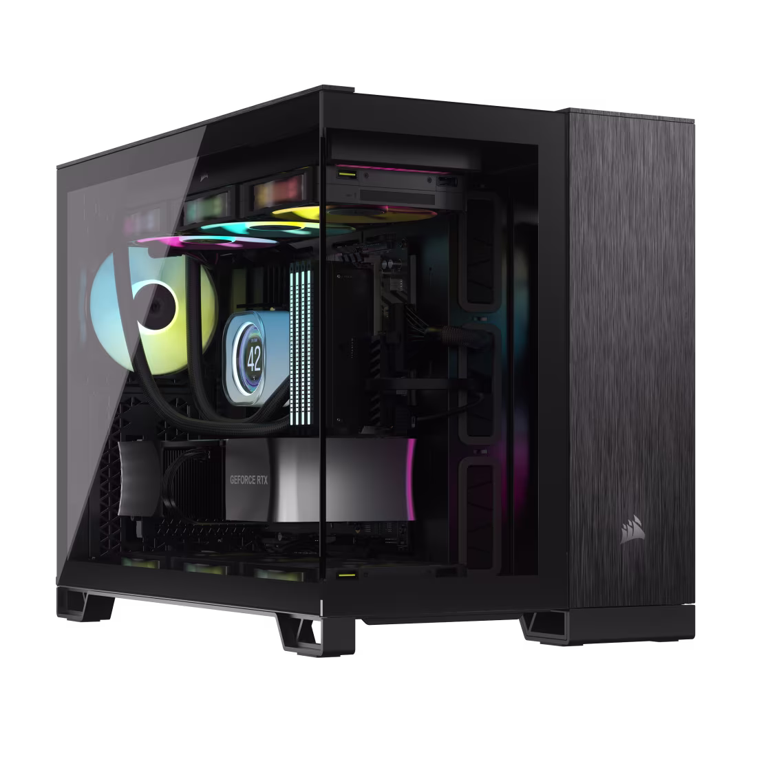 GABINETE CORSAIR 2500X BLACK ALUMINIUM