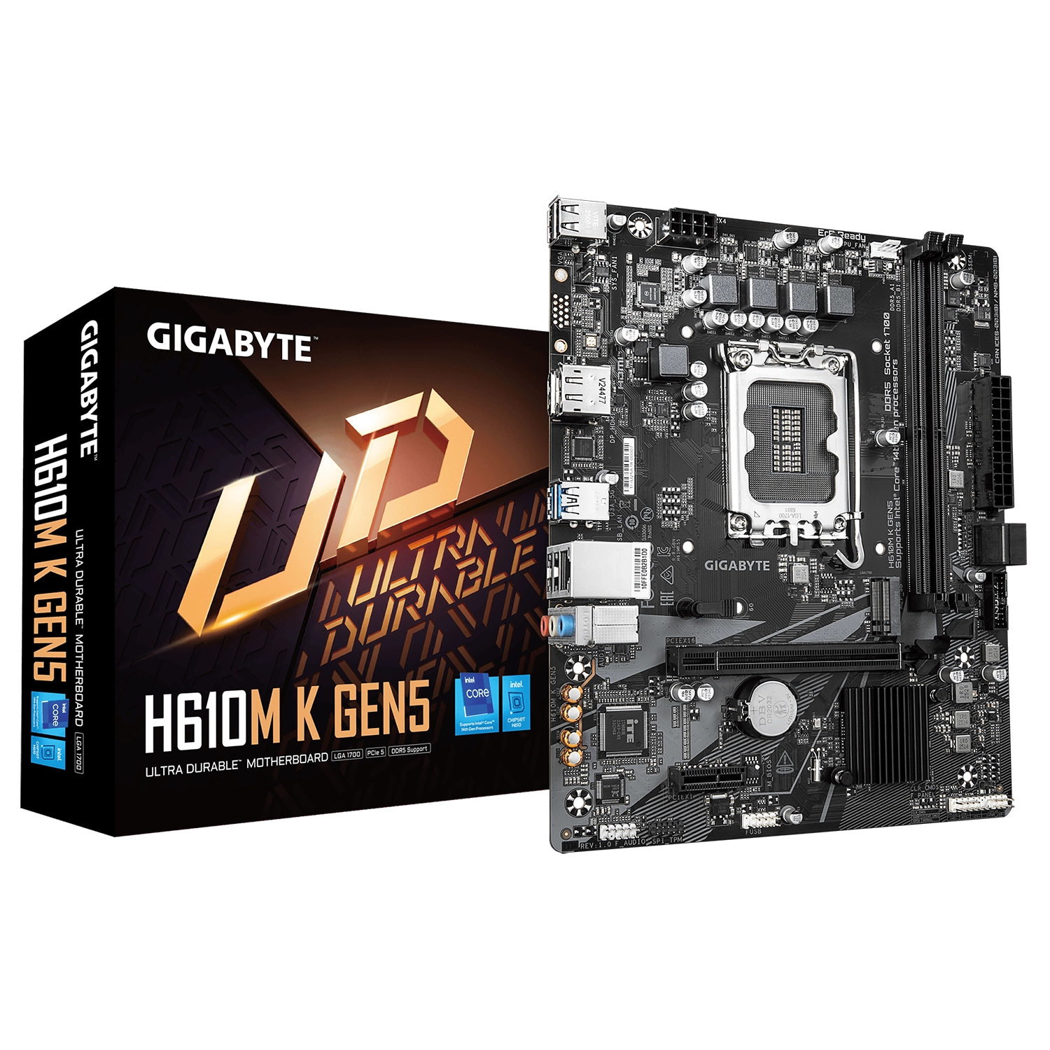 MOTHERBOARD GIGABYTE H610M K GEN5 DDR5 LGA1700