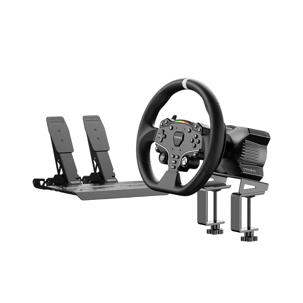 MOZA R3 BUNDLE PARA XBOX Y PC VOLANTE + BASE DIRECT DRIVE + PEDALES + CLAMP