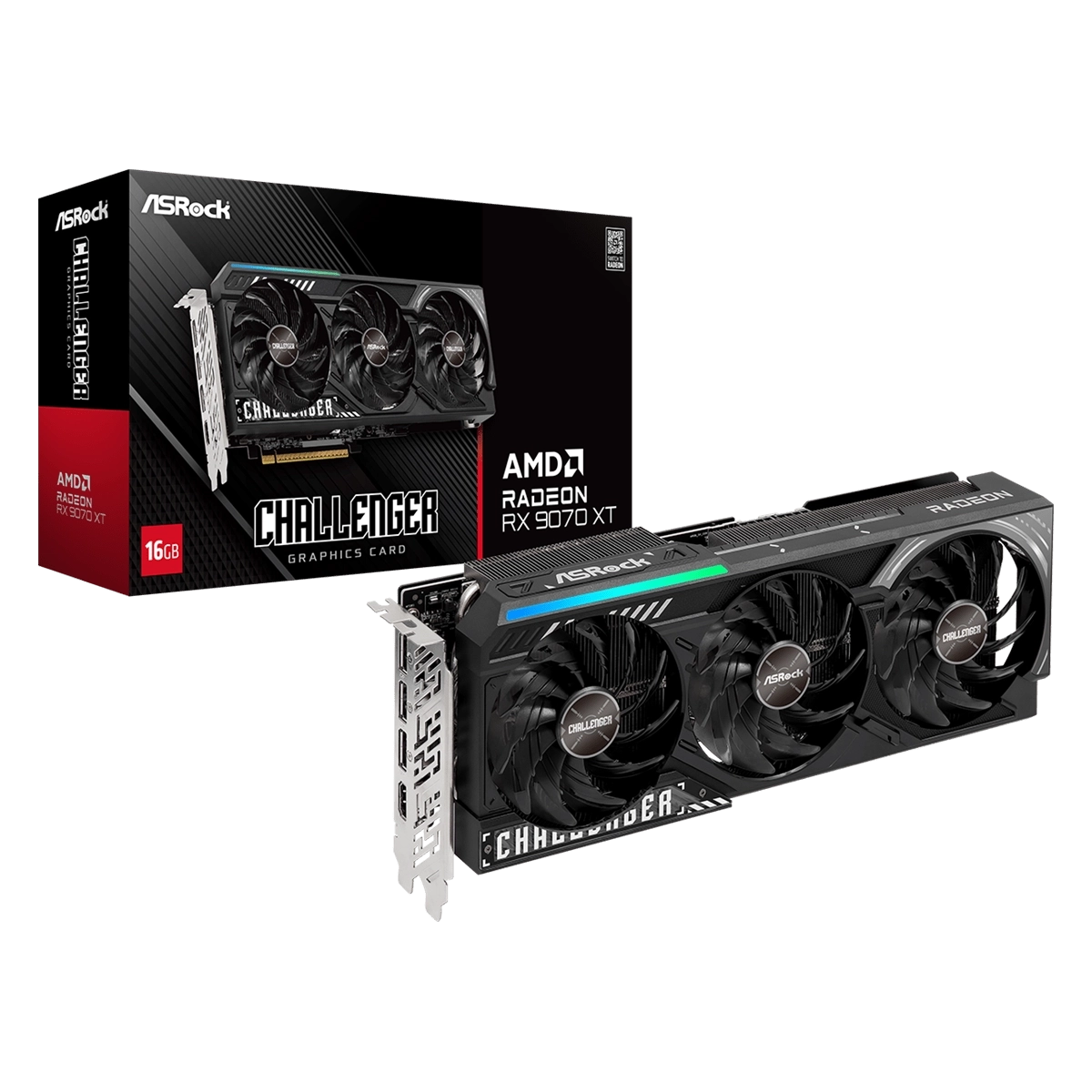 PLACA DE VIDEO ASROCK RX 9070 XT CHALLENGER 16GB GDDR6