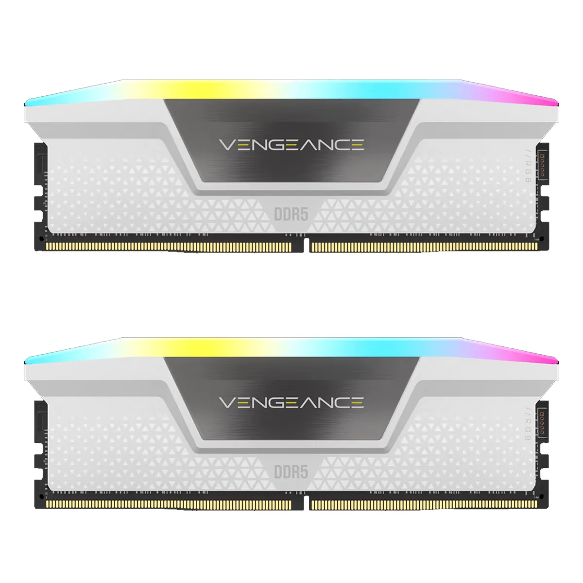 MEMORIA RAM CORSAIR 32GB (2X16) DDR5 6000MHZ VENGEANCE RGB FOR AMD WHITE C30