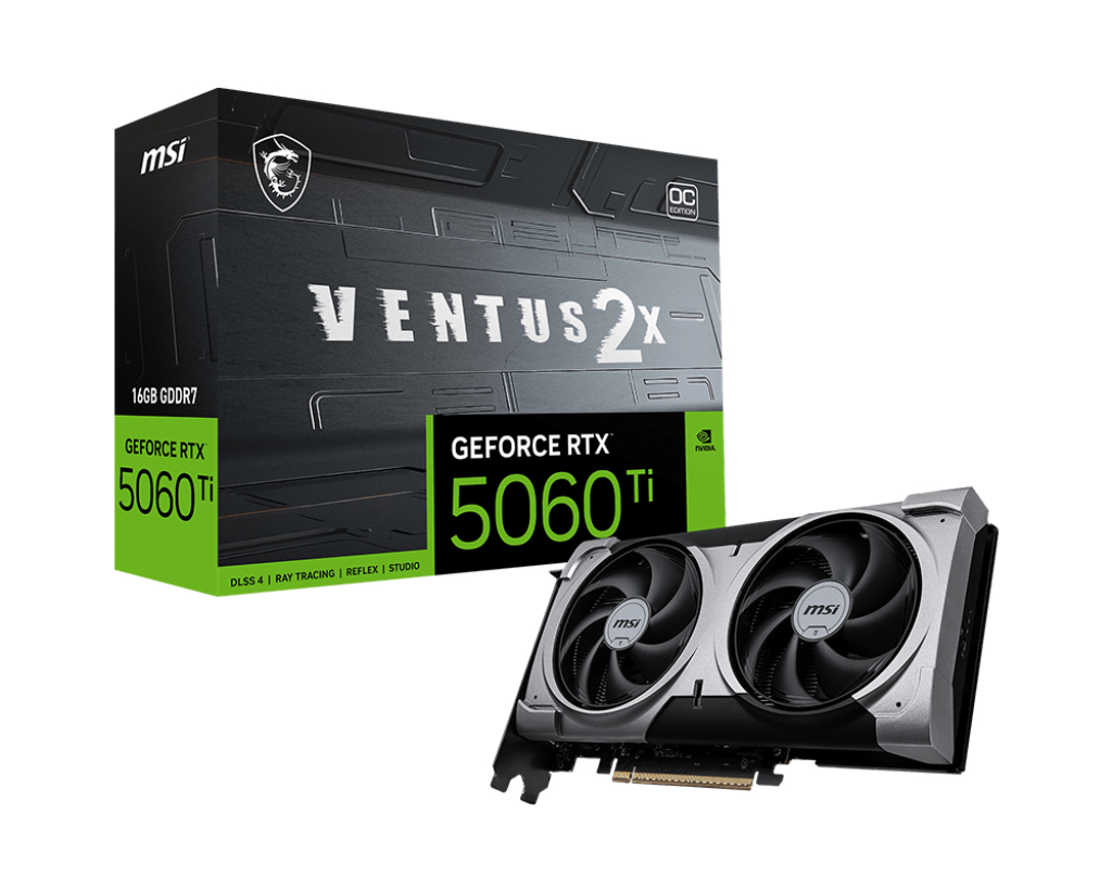 VGA 16GB RTX 5060 TI MSI VENTUS 2X OC PLUS GDDR7