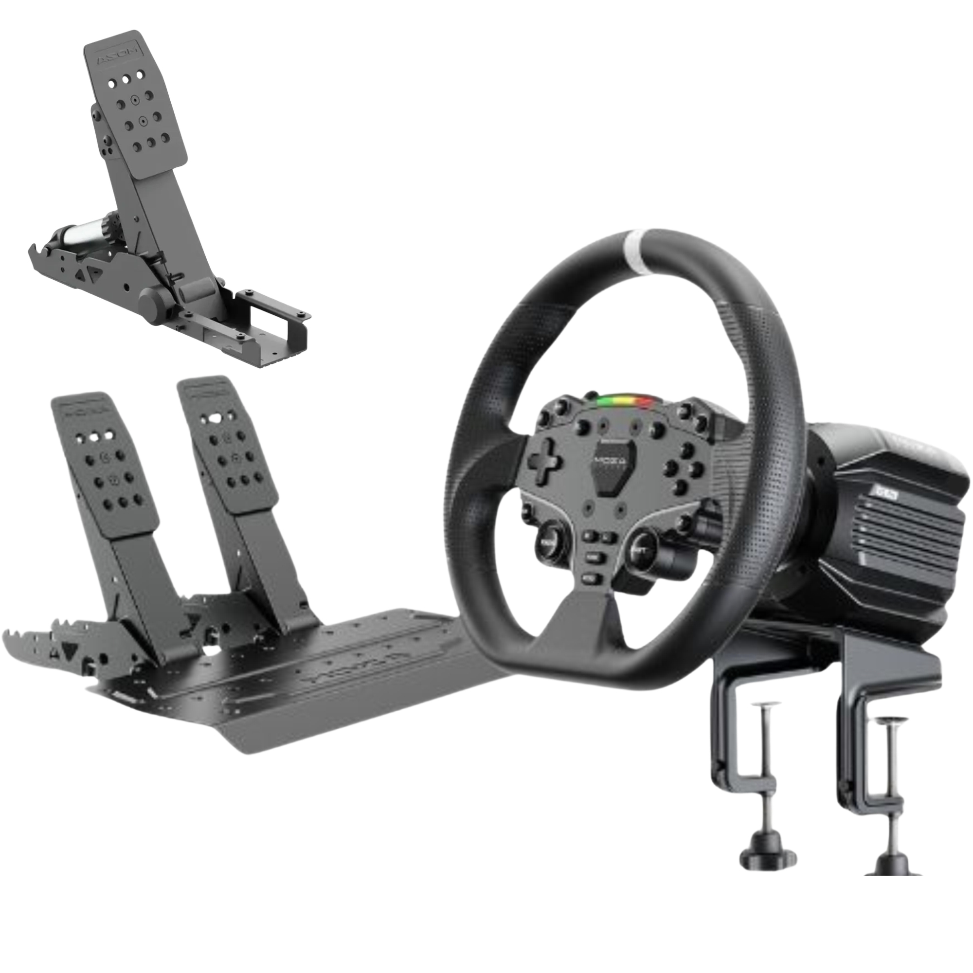 Kit Sim Racing Moza R5 Pro 6Nm Direct Drive Volante Pedales RS105 y Embrague RS107